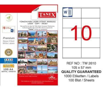 ლეიბლი ა4 1x10 100ფურც (105x57) 2610