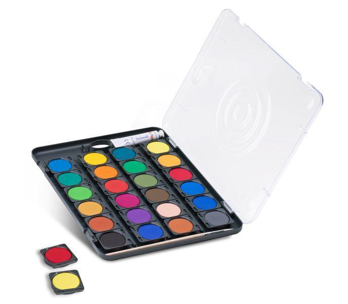 აკვარელი Watercolour tablets 24x30mmremov. trays