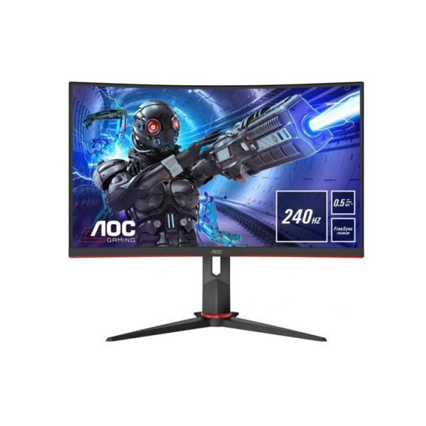 მონიტორი AOC C27G2ZU-BK 27 FHD VA 240Hz 1ms 2xHDMI DP USB-Red