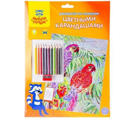 სახატავი ნაკრები ფერადი ფანქრებით А4 სასკოლო