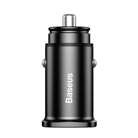 Square metal Dual QC3.0 Quick Car Charger CCALL-DS01