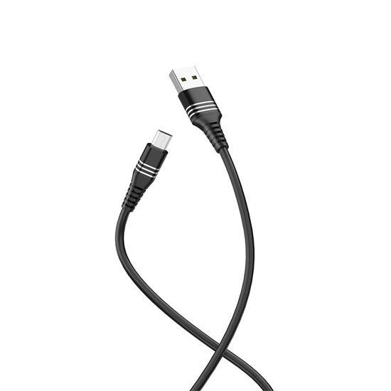 Tricyclic Silicone Charging Data Cable Lightning U46