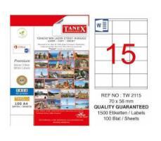 ლეიბლი ა4 1x15 100ფურც(70x56) - 15 ნაჭრიანი