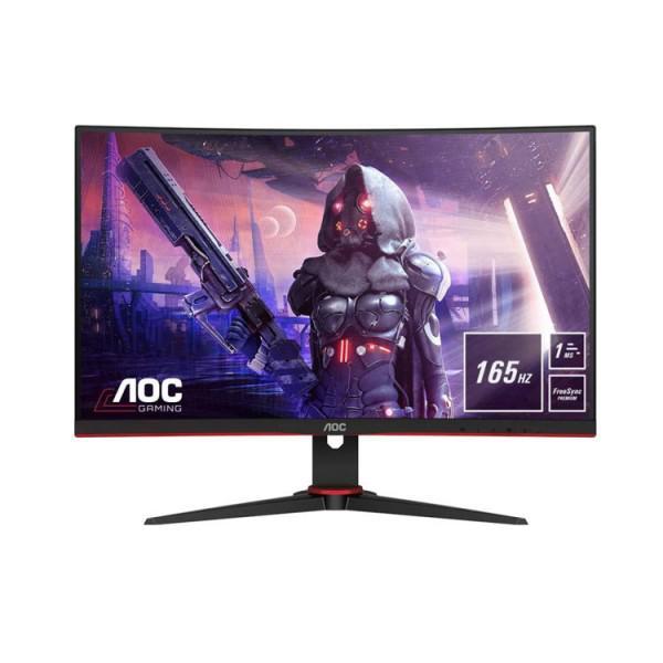 მონიტორი AOC C27G2AE-BK 27 FHD VA 165Hz 1ms VGA 2xHDMI DP-Red