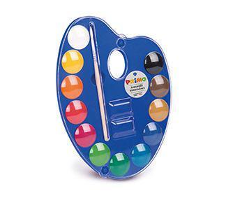 საღებავი აკვარელის 12x25ml ფუნჯით