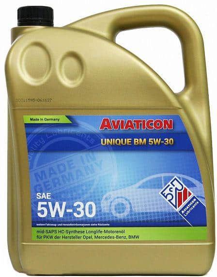 ძრავის ზეთი Unique BM 5W-30 4 ლ